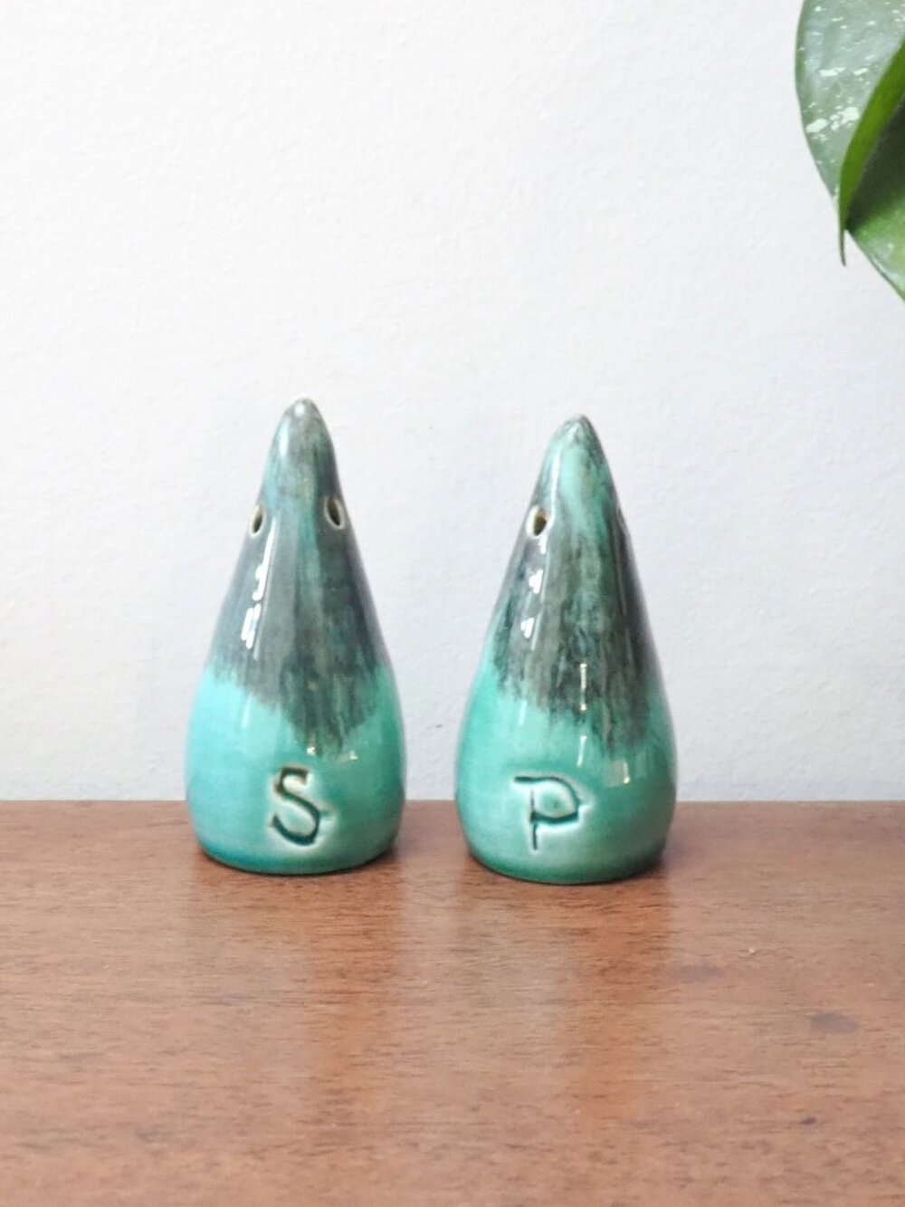 Ceramic Ineke Salt and Pepper Shakers - Vintage Table Decor - MCM Style